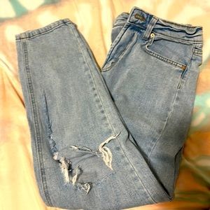 Straight leg baggy jeans